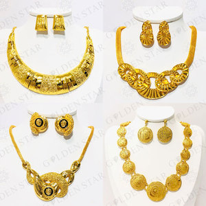 Trang Sức Golden <span class=keywords><strong>Star</strong></span> Bộ Trang Sức Mạ Vàng Dubai Châu Phi Màu Vàng 24K 18K Sang Trọng Chất Lượng Cao - Product Image 5