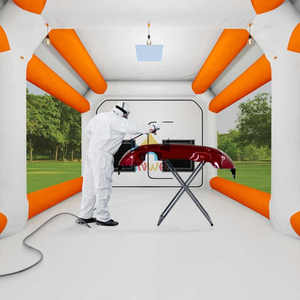 Lớn 20x13x10ft xách tay Inflatable sơn gian hàng phun Lều LED chiếu sáng Lọc Blower hệ thống cho xe đậu xe nhà để xe máy trạm - Product Image 5