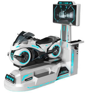 Arcade de course de vélo en réalité virtuelle 9D pour une personne, en métal, pour centre commercial, parc d'aventure, fibre de verre - Product Image 2