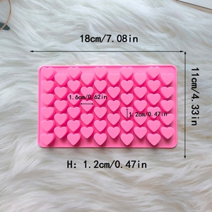Stampo in Silicone a 55 Cavità a Forma di Cuore per Cioccolatini, Utensili da Cucina per Pasticceria, Stampi per Sapone, Vassoi per Resina Fai da Te - Product Image 3