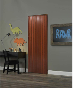 أبواب قابلة للطي من كلوريد البولي فينيل بتصميم حديث ، باب مطبخ داخلي وخارجي منزلق من الأكورديون الأفقي ، إصدار جديد - Product Image 6