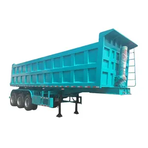 Carry 80 Ton U-Shape Steel Truck High cost-effectiveness cheaper 3-Axles heavy duty Rear Dump Trailer Tipper Semi Trailer
