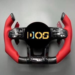 Volant en fibre de carbone personnalisé avec LED pour Mercedes-Benz 2015-2021 W205 C300 E260 E300 S400 G350 GLA <span class=keywords><strong>43</strong></span> GT <span class=keywords><strong>AMG</strong></span> GLB GLC <span class=keywords><strong>SL</strong></span> - Product Image 5