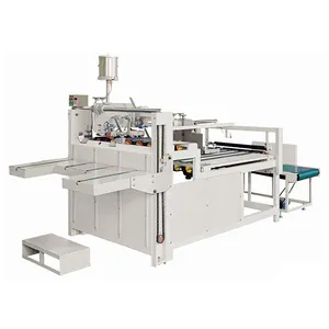 Semi Automatic Folder Gluer Machine For Corrugados Carton Box Corrugados Paperboard Box Making Machine