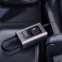 Compresseur d'air miniature pour voiture 8006 en gros, mini gonfleur de voiture portable multifonction, batterie rechargeable, pompe à air numérique automatique