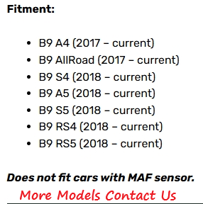 ชุดอุปกรณ์ดักอากาศเย็น KYOSTAR สำหรับ B9 <span class=keywords><strong>AUDI</strong></span> <span class=keywords><strong>A4</strong></span> AllRoad A5 S4 S5 RS4 RS5 แบบไหลเวียนสูง (6 นิ้ว Velocity Stack) - Product Image 2