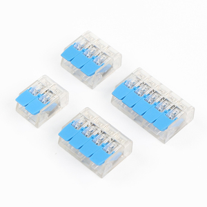 Conector de Cable Eléctrico Azul Personalizable de 24 Horas en Línea, 2P 3P 4P 5P 32A, Terminal de Cableado Rápido, Conector de Cobre <span class=keywords><strong>PIE</strong></span> PC - Product Image 1