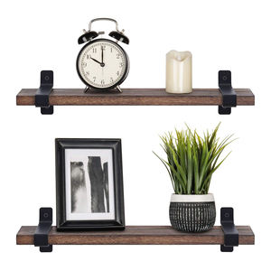 Schwimmende Regale Wand montage Modernes Bauernhaus regal Dekorative Lager regal halterungen mit U-Halterungen für Schlafzimmer Badezimmer - Product Image 6