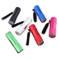 Mini lampe torche en aluminium personnalisée avec logo, lampe torche LED portable avec cordon pour cadeau promotionnel d'entreprise