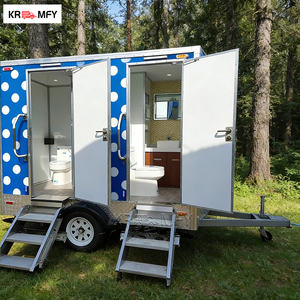 Remolque de Baño Portátil de Acero de Última Generación, Inodoro Móvil con 1 Año de Garantía para Uso en Parques, Protección de Activos al Aire Libre - Product Image 5