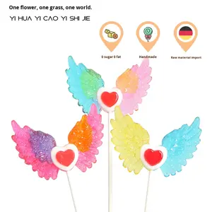 Lecca-lecca Cristallizzato con Ali d'Angelo, Caramelle Creative Artigianali di Alto Valore, 0 Zuccheri 0 Grassi, 40g Semi-Morbide - Product Image 5