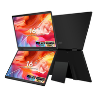 Monitor LCD Portátil de Alta Calidad Full HD con Triple Pantalla y Extensión USB-C para Laptop