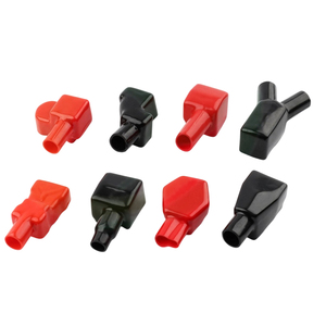 Cubierta Aislante para Terminales de Batería, 21 mm de Diámetro, Roja y Negra, PVC, Tapa para Poste de Batería de Coche, para Sistema Eléctrico de Vehículos - Product Image 1