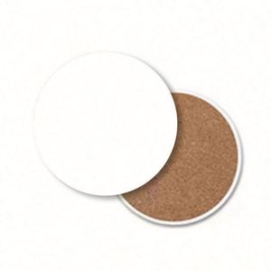 Posavasos de Cerámica para Café, Sublimables, Blancos, Ecológicos, con Base de Corcho, Forma Cuadrada, Opción de Logotipo Personalizado, Estilo Americano - Product Image 5