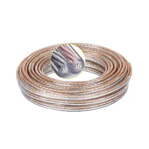 Plano CCA 0,25mm 0,5mm 0,75mm 1,0mm de alambre de cobre Alambre de audio de cable de altavoz de precio