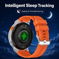 Montre connectée avec batterie 730 mAh, OEM ODM K66, avec lampe torche LED, grand écran de 1,85 pouce, appel Bluetooth, montre connectée pour hommes