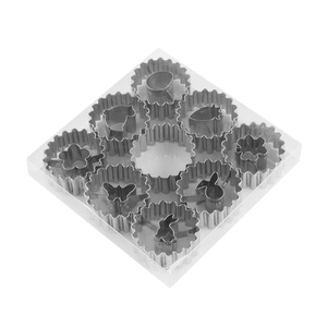 9 gói của Mini giáng sinh linzer Cookie cutter Set eatser Biscuit Máy cắt đặt cho kỳ nghỉ trang trí - Product Image 2