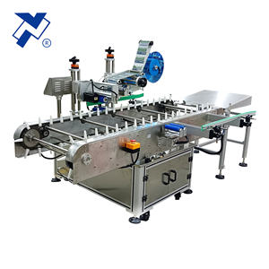 NY-821 tüp silindirik ürün için kağıt rulosu özelleştirilmiş yatay In-Line döner etiketleme makinesi entegre paketleme hattı - Product Image 3