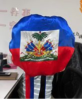 Bonnet de nuit réversible en satin de soie, motif drapeau haïtien personnalisé, idéal pour les fêtes et l'extérieur, toutes saisons – Meilleures ventes