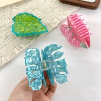 Pince à cheveux en acétate UME personnalisée, nouveau style tropical hawaïen, accessoire pour chignons de filles