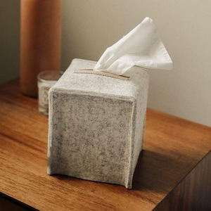 Boîte à mouchoirs en feutre de haute qualité pour la maison, salon et chambre, pochette à mouchoirs simple et polyvalente, pochette à mouchoirs luxueuse pour - Product Image 2
