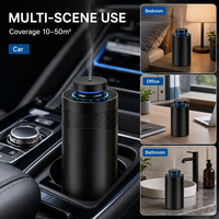 Diffuseur d'arômes électrique portable de luxe en métal pour voiture, intelligent, contrôlé par application, sans eau, pour huiles essentielles, pour voiture, maison, bureau