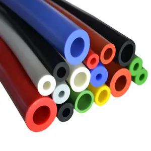 Funda de goma personalizada, tubo de goma de silicona duradero negro o colorido
