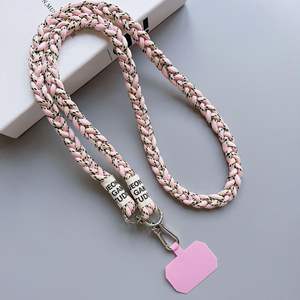 Für alle iPhone Universal Strap Hosenträger Langes Seil Hanfseil Telefon Clip Telefon Strap Mix Farbe Nylon Seil Armband Anhänger - Product Image 2