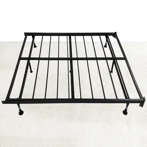 USA luxury bedroom tool free mattress foundation/ 14 inch sturdy metal platform bed frame/ can storage things under bed