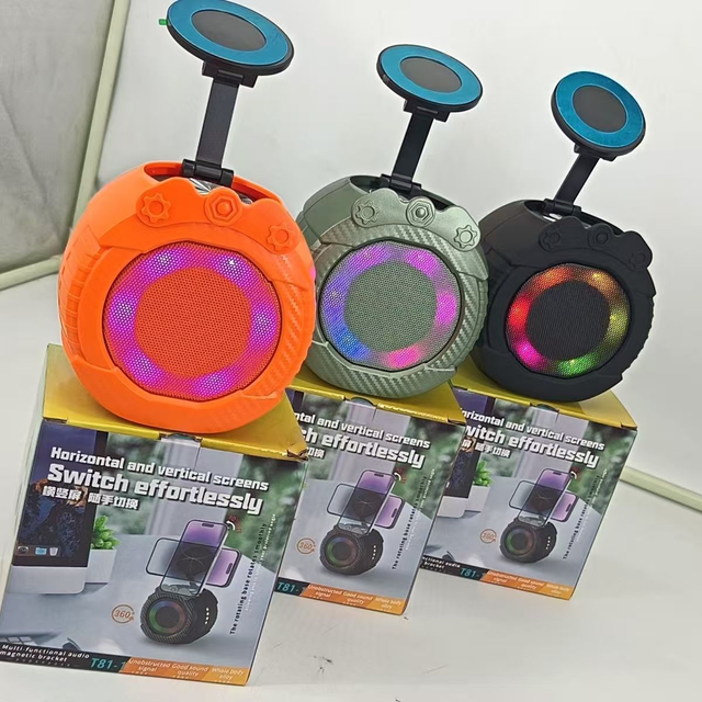 2026 New  Speaker Magnetic Stand Wireless Charging Phone Holder and Speaker Charging Three-in-one