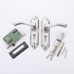 Cerradura de Palanca HANGQING de Acero Inoxidable para Puerta Interior, Lengüeta Simple o Doble, Desbloqueo con Llave de Aleación de Zinc, Duradera - Product Image 2