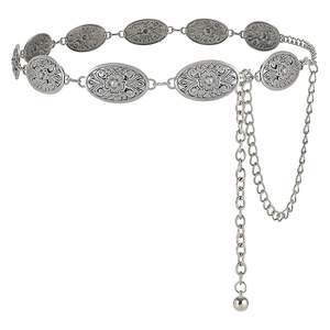 Cinturón Western Concho para Mujer, Cadena Dorada, Estilo Vaquero Bohemio para Vestidos, Jeans y Conciertos <span class=keywords><strong>Country</strong></span> - Product Image 5