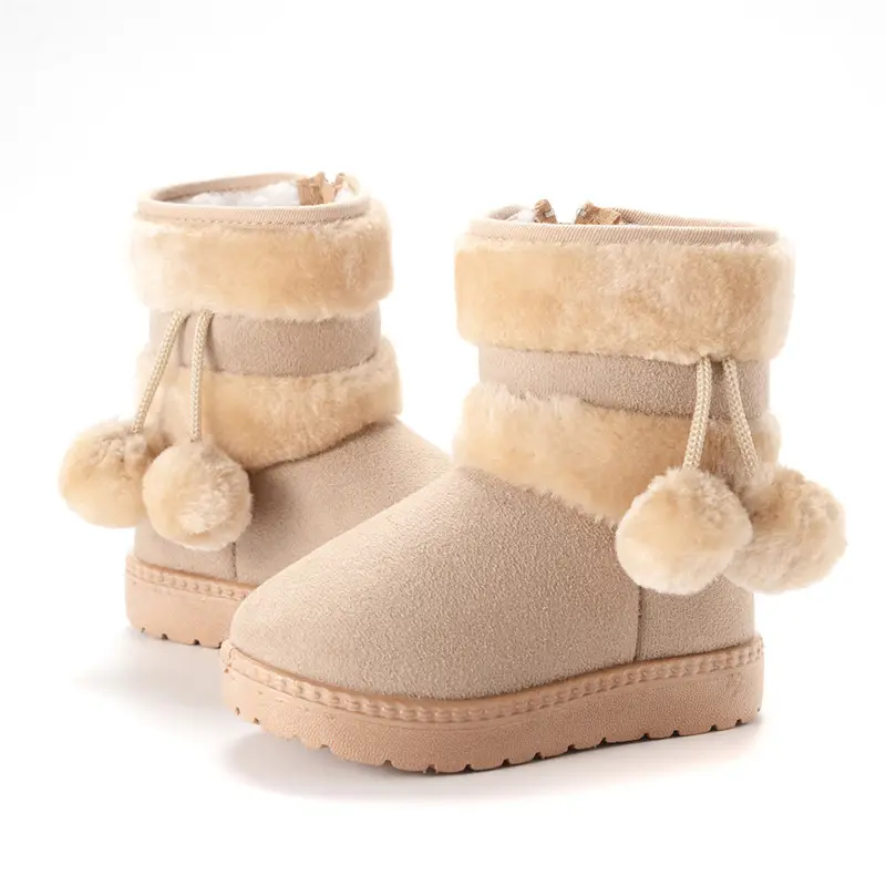 2021 high quality winter unisex baby snow boots Deerskin velvet soft eco-friendly casual baby boots for 1-16 years children