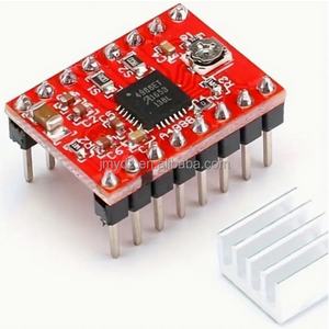 Module de pilote de moteur pas à pas compatible avec dissipateur thermique A4988 pour cartes et kits de développement Reprap d'imprimantes 3D - Product Image 3
