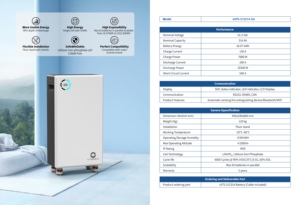 Sistema de Almacenamiento de Energía Solar de Alta Capacidad de 16 kWh, Paquete de Baterías de Iones de Litio de 51.2 V y 314 Ah |   Fabricante de BESS de Primera Línea Desde 2016 - Product Image 5