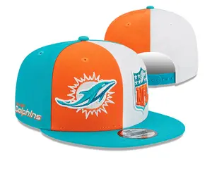 カスタム高品質の新しい3D刺繍帽子アメリカンMIAMIDOLPHINSサッカーバスケットボール野球時代nflスナップバックキャップ