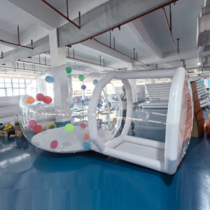 Clair Bulle <span class=keywords><strong>D</strong></span>ôme Tente Intérieur Extérieur Gonflable Bulle <span class=keywords><strong>Maison</strong></span> Enfants Fête Ballons - Product Image 3