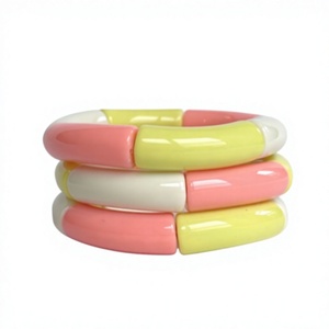 New best Quality Resin <b>Bangle</b> Stylish Design Mold Round Circular Shape Artistic DIY Casting Craft Red Yellow Blue Pattern Woman - Product Image 2