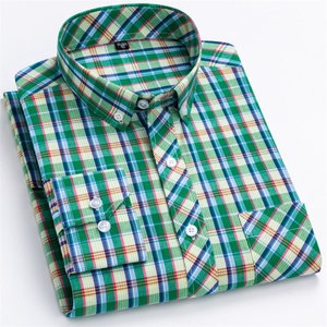 Camicie Estive da <span class=keywords><strong>Uomo</strong></span> in Cotone a Maniche Lunghe di Alta Qualità, <span class=keywords><strong>Taglie</strong></span> Grandi Disponibili - Product Image 1