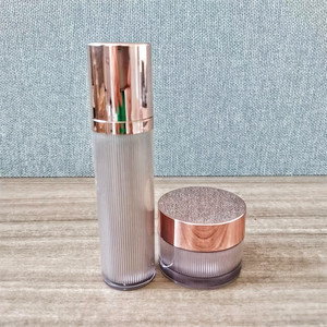 Lọ Bơm Không Khí Huyết Thanh Acrylic Hình Trụ Tròn Màu Vàng Hồng Và Lọ Mẫu Mỹ Phẩm 30g50g Có Lưới - Product Image 6