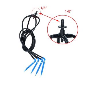 Système d'irrigation goutte à goutte en gros pour usine, 4 branches, goutteur à flèche avec micro-tube de 50 cm et goutteur <span class=keywords><strong>PC</strong></span> - Product Image 2