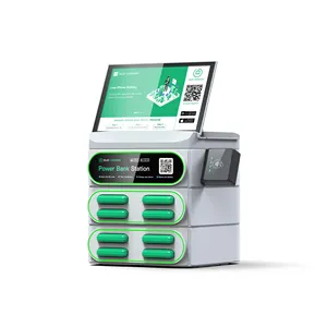 Chia sẻ ngân hàng điện kiosk Tabletop tự dịch vụ di động điện thoại di động Trạm Sạc với thẻ thanh toán