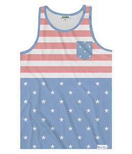 American Symbol Vest Man - Fashionable And Relaxed-Fit <b>Sleeveless</b> <b>Top</b> For Men, Highlighting American Pride - Product Image 1