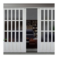 Charnière de porte pliante en PVC transparent, porte pliante flexible, cloison intérieure