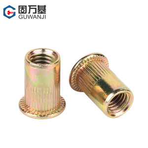 Inserts filetés métriques M3-M12 pour rivets à fond solide, grade A, niveau 4.8, zingués, pour l'industrie de la construction - Product Image 2