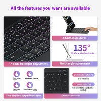 Sarung Tablet iPad 12.9 inci tampilan Digital, sarung Keyboard levitasi magnetik tampilan Digital lima titik sentuh dibuat di China
