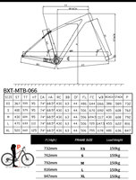 Nouveau Cadre VTT BXT MTB-066 29er en Carbone T1000, Frein à Disque UDH, VTT Semi-Rigide XC, Boost Axe 148mm, T47, 29 Pouces Super Léger