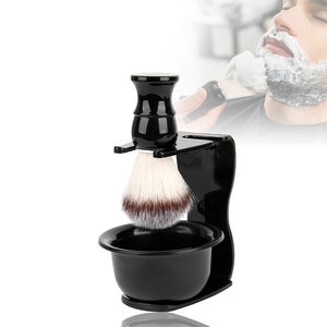 Vente chaude noir blaireau pour hommes rasoir de sécurité support vertical savon crème tasse bol support - Product Image 1