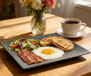 Assiette à steak en mélamine de 11 pouces x 7,5 pouces pour la maison, le restaurant et les grillades - Product Image 5