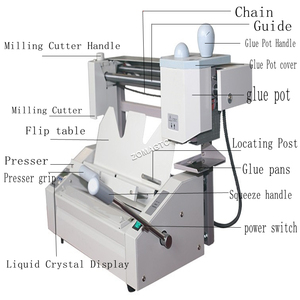 Chất lượng cao zomagtc ZM-30 + A4 Kích thước điện LCD bàn Top cuốn sách máy tính ràng buộc phay Cutter lắp ráp kỹ thuật số nhiệt độ - Product Image 4